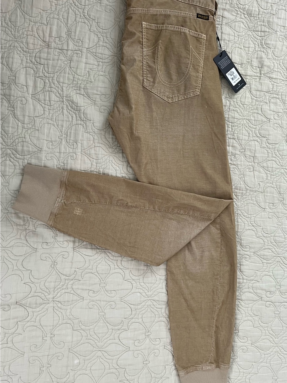 True Religion Men’s Tan Jogger Pants